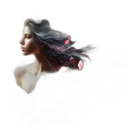hair, face, crown, mask transparent PNG cut-out