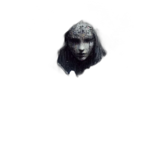 face, mask, creature, hair transparent PNG cut-out