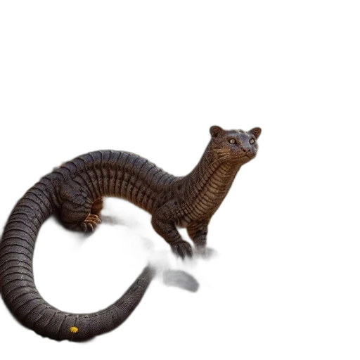 dragon, creature, animal, staff transparent PNG cut-out