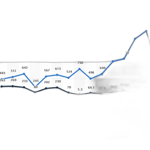 line, graph, shows, sales transparent PNG cut-out
