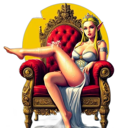 dress, furniture, crown, jewelry transparent PNG cut-out