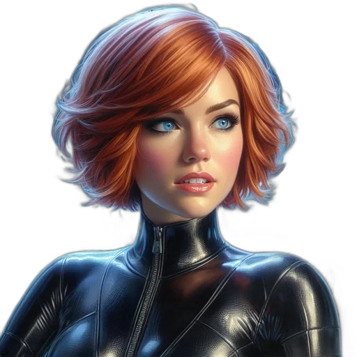 face, comic book art, concept art, fantasy art transparent PNG cut-out