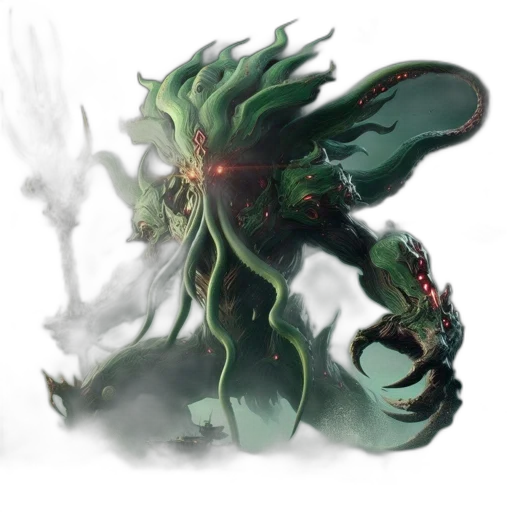 dragon, creature, staff, mask transparent PNG cut-out