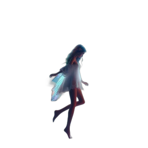 dress, creature, hair, robot transparent PNG cut-out