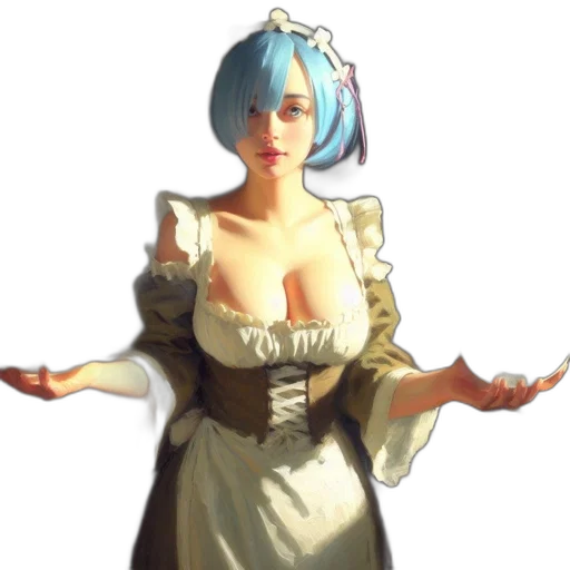 dress, staff, crown, robot transparent PNG cut-out
