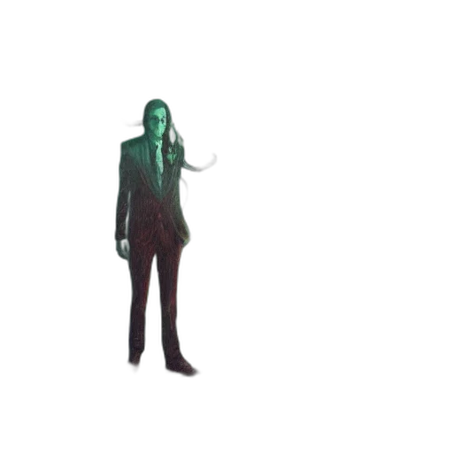 creature, staff, jacket, robot transparent PNG cut-out