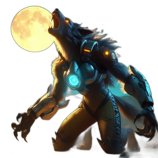 robot, creature, staff, animal transparent PNG cut-out