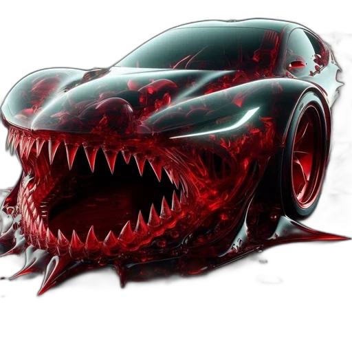 car, creature, concept art, 3d render transparent PNG cut-out