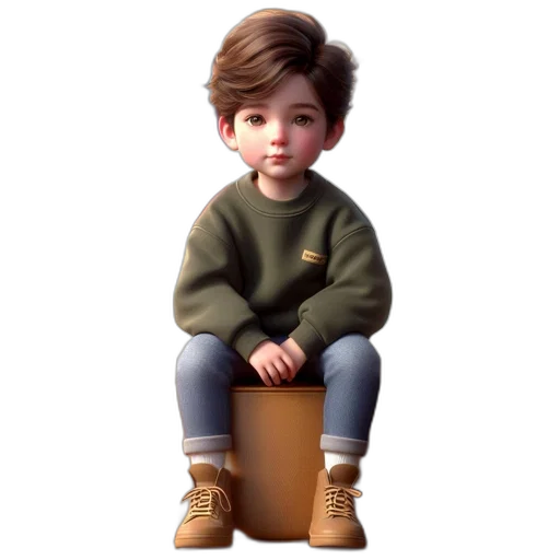 creature, shoes, face, jacket transparent PNG cut-out