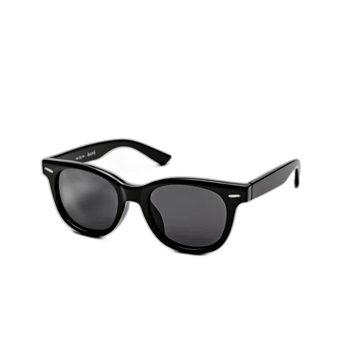 pair, black, sunglasses, sleek transparent PNG cut-out