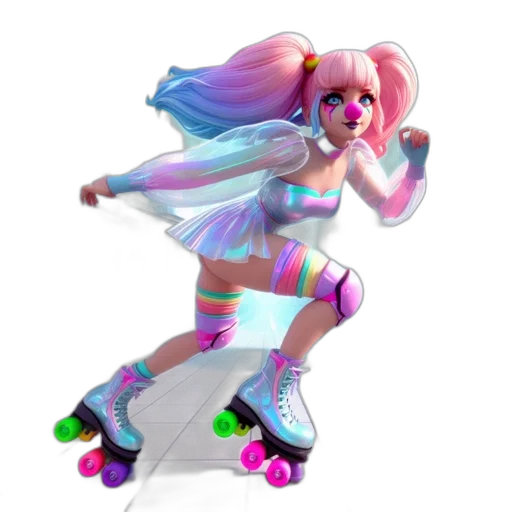 vaporwave, concept art, 3d render, fantasy art transparent PNG cut-out