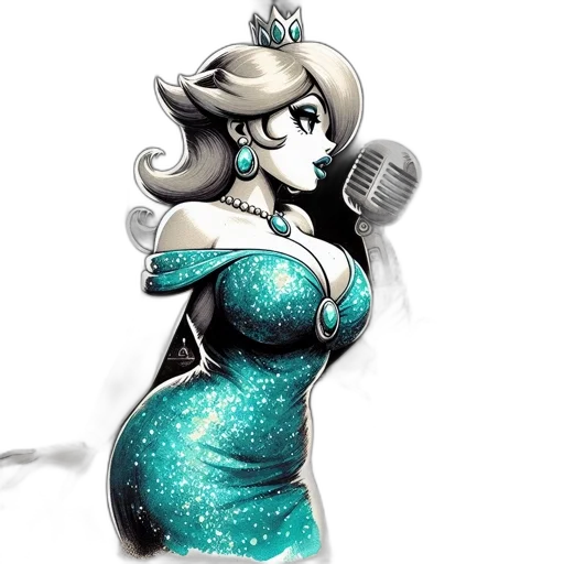 dress, concept art, cartoon, fantasy art transparent PNG cut-out