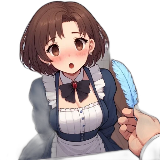 staff, weapon, hair, creature transparent PNG cut-out