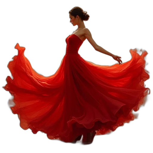 dress, jewelry, photorealistic, oil painting transparent PNG cut-out