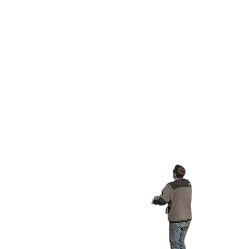 jacket, staff, robot, weapon transparent PNG cut-out