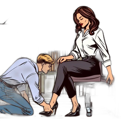 shoes, comic book art, cartoon, concept art transparent PNG cut-out