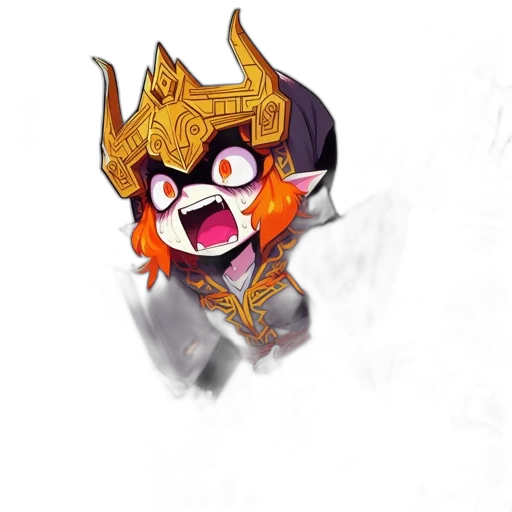 mask, crown, dragon, staff transparent PNG cut-out