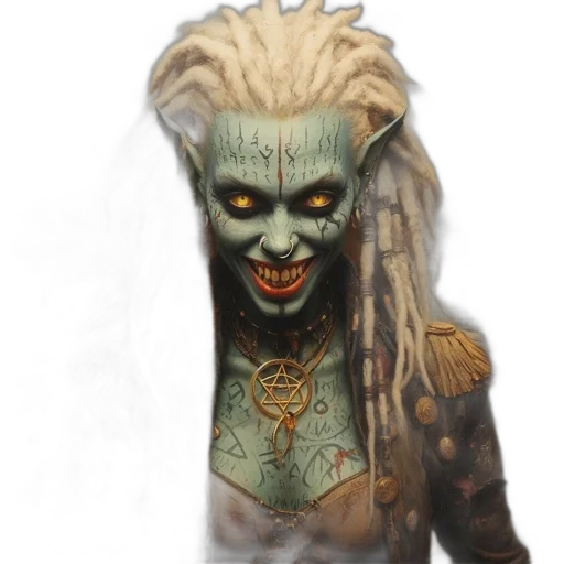 creature, mask, face, staff transparent PNG cut-out