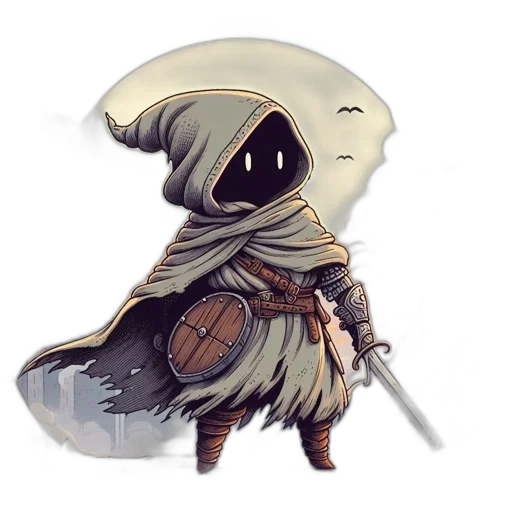 mask, staff, sword, creature transparent PNG cut-out