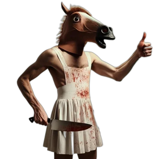 dress, animal, creature, mask transparent PNG cut-out