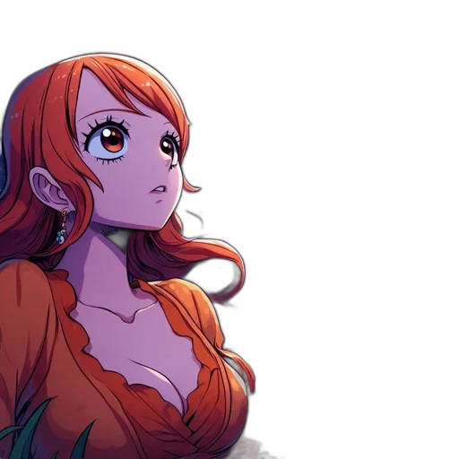 dress, anime, comic book art, concept art transparent PNG cut-out