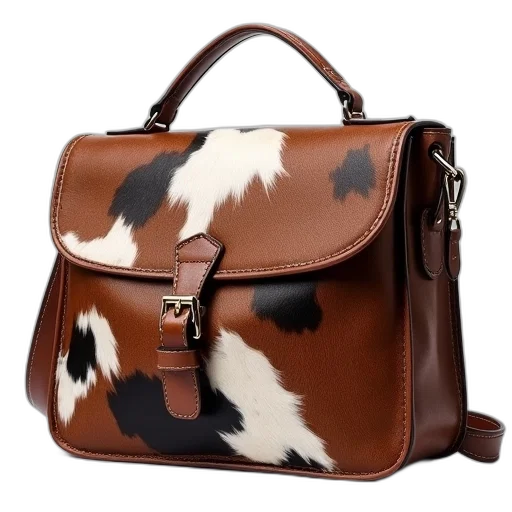 image, shoulder, bag, cowhide transparent PNG cut-out