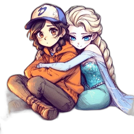 watercolor, pixel art, fantasy art, anime transparent PNG cut-out