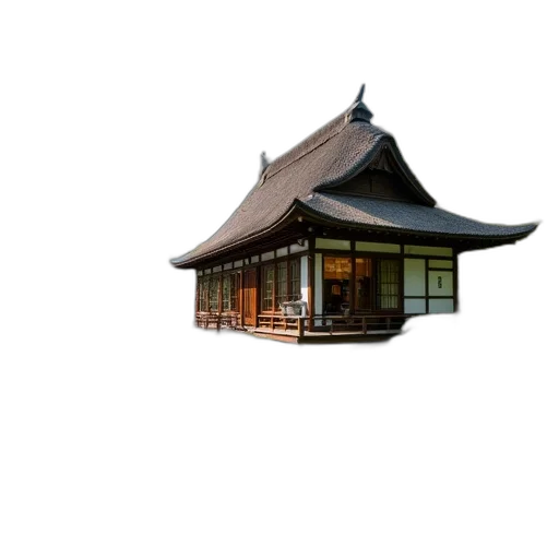building, umbrella, hat, staff transparent PNG cut-out