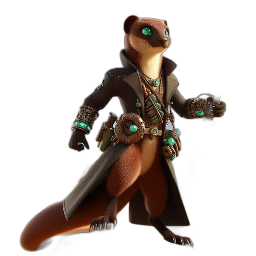 staff, animal, jacket, concept art transparent PNG cut-out