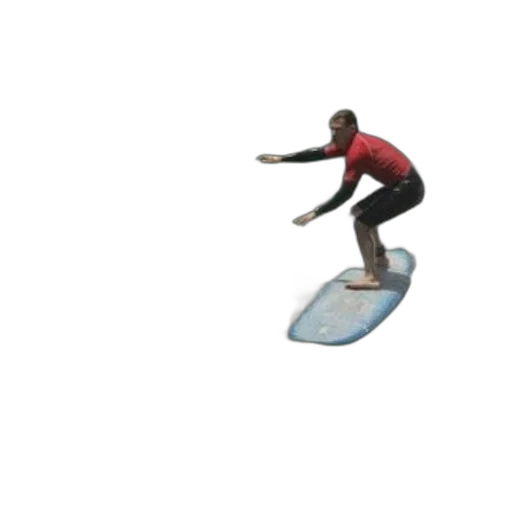 3d render, surfer, red, shirt transparent PNG cut-out