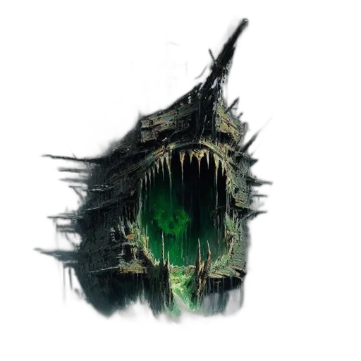 dragon, creature, mask, weapon transparent PNG cut-out