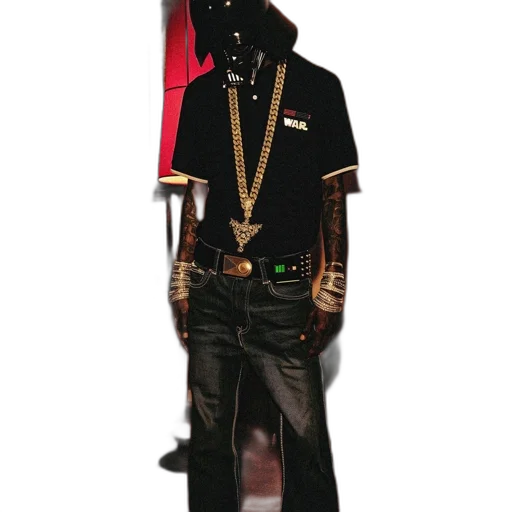 jacket, staff, 3d render, concept art transparent PNG cut-out