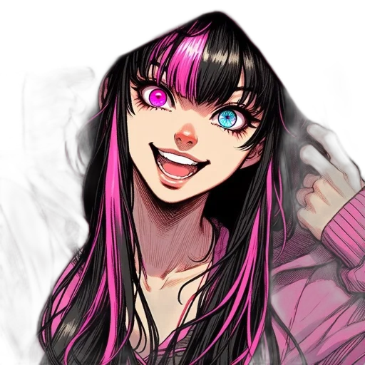 face, jacket, creature, anime transparent PNG cut-out