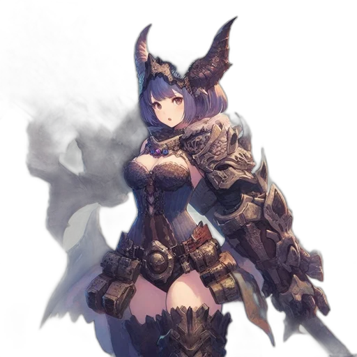 dragon, weapon, dress, staff transparent PNG cut-out