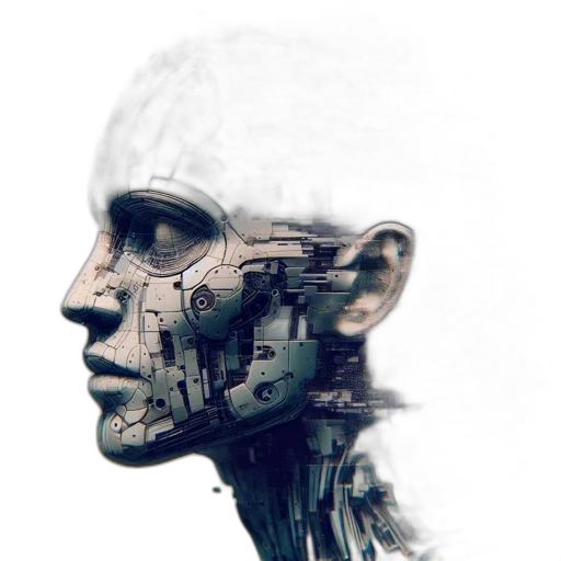 robot, face, mask, creature transparent PNG cut-out