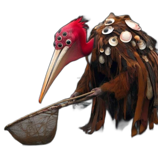 staff, mask, animal, creature transparent PNG cut-out