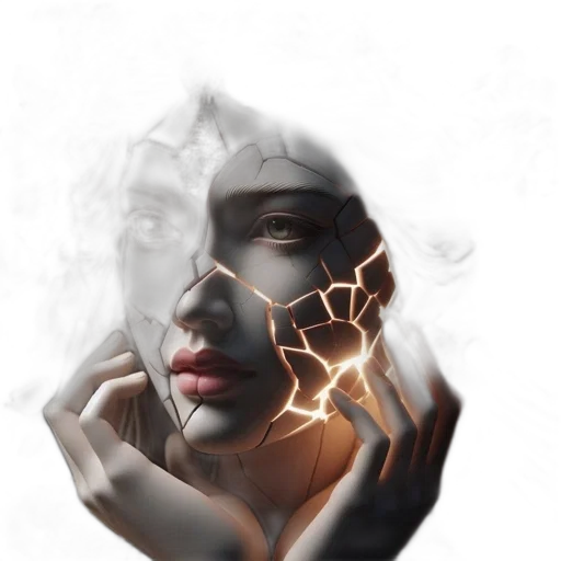 face, mask, crown, jewelry transparent PNG cut-out