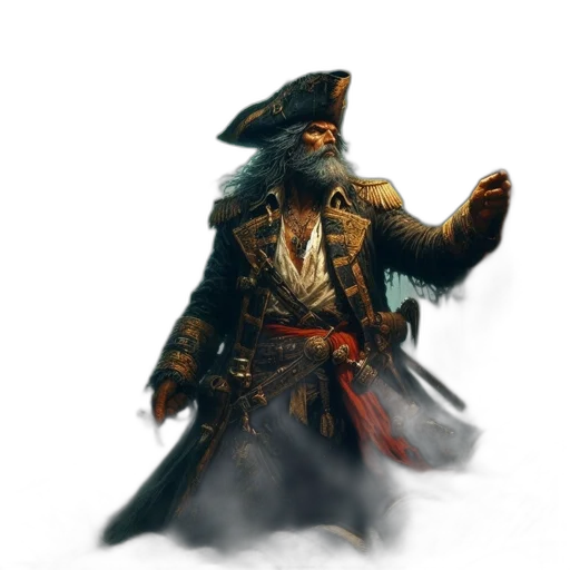 hat, jacket, staff, weapon transparent PNG cut-out