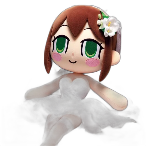 dress, robot, creature, staff transparent PNG cut-out