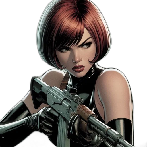 weapon, comic book art, concept art, cyberpunk transparent PNG cut-out