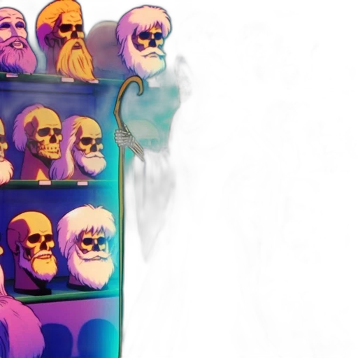 mask, face, concept art, vaporwave transparent PNG cut-out
