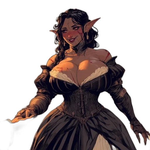 dress, concept art, fantasy art, pixel art transparent PNG cut-out