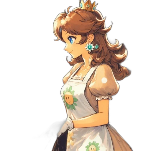 dress, crown, staff, jewelry transparent PNG cut-out
