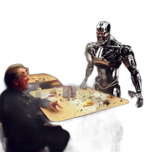 robot, food, concept art, comic book art transparent PNG cut-out