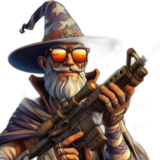 staff, weapon, hat, concept art transparent PNG cut-out