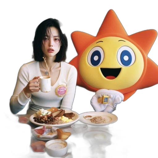 food, robot, staff, creature transparent PNG cut-out
