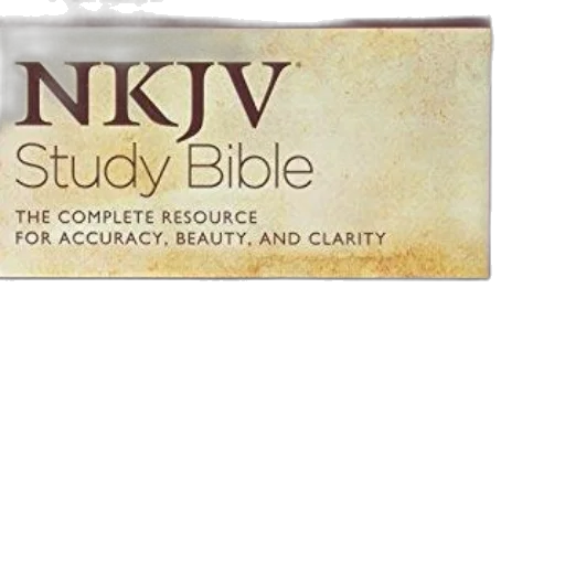 nkjv, study, bible, presented transparent PNG cut-out