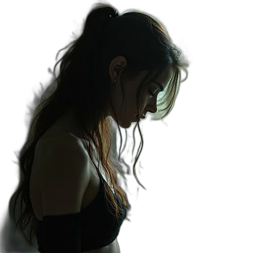 face, hair, mask, dress transparent PNG cut-out