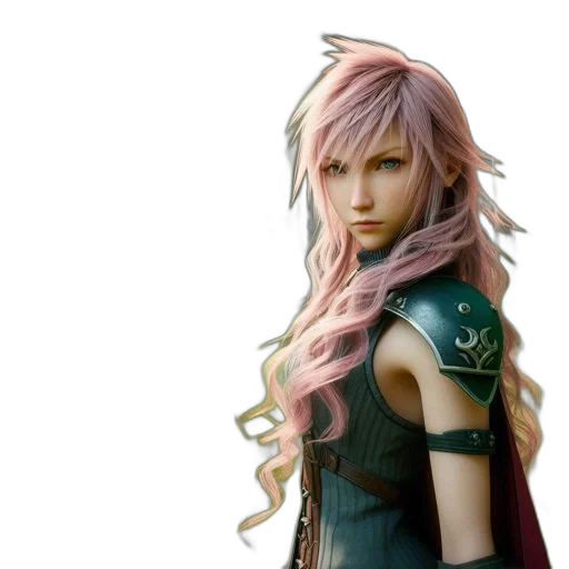 dragon, hair, 3d render, fantasy art transparent PNG cut-out
