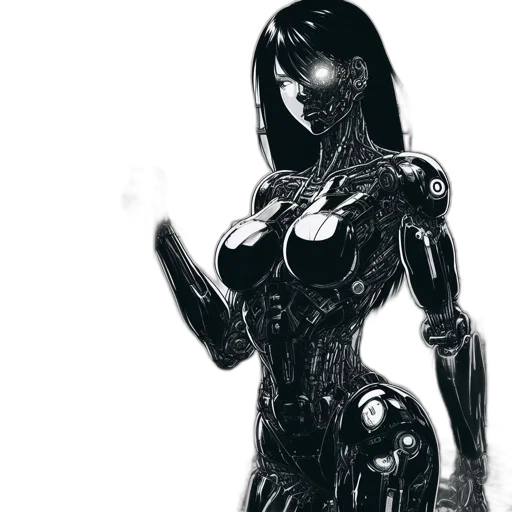 robot, dress, mask, creature transparent PNG cut-out